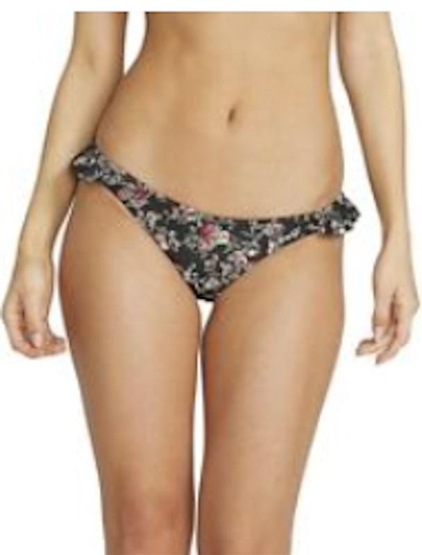 NWOT Volcom S Alienated Alien Youth Ruffle Swimsuit Bikini Bottoms 121879