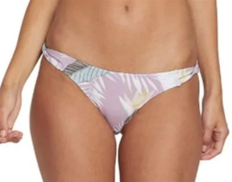 NWOT Volcom XL Don't Leaf Hipster Swimsuit Bikini Bottoms Purple 121881