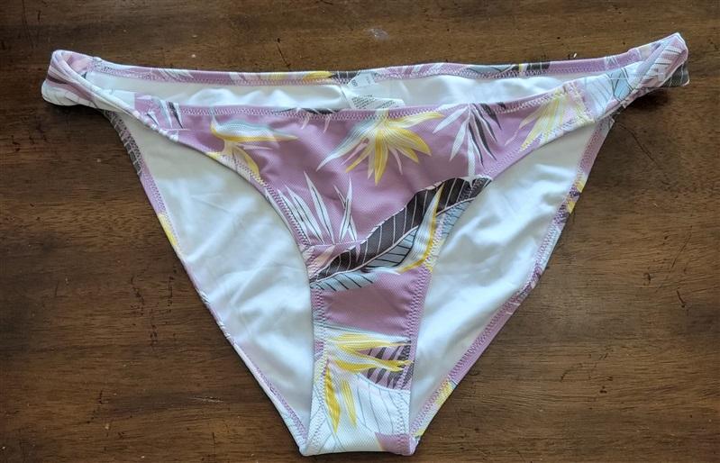 NWOT Volcom XL Don't Leaf Hipster Swimsuit Bikini Bottoms Purple 121881