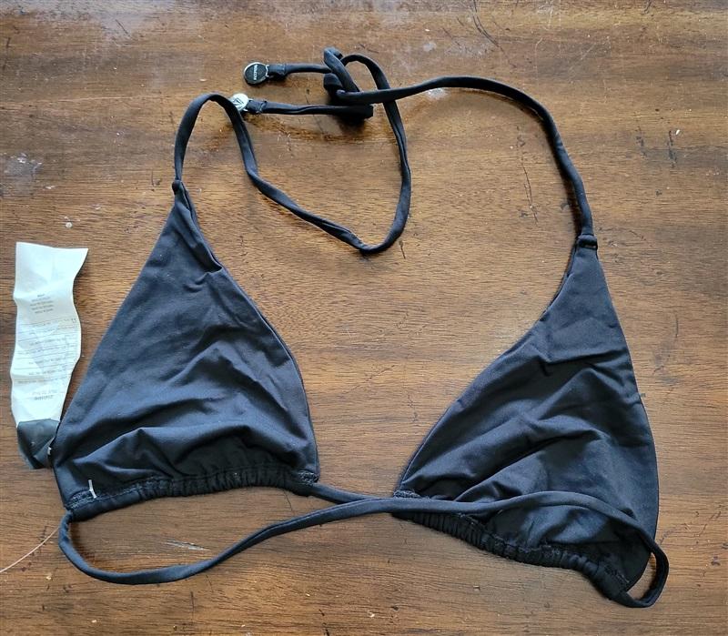 NWOT Volcom S Solid Brown Triangle Bikini Top 121843