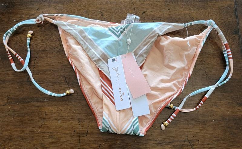 NWT Pilyq M Adventure Stripe Rainbow Stripe Tie Side Fully 121891