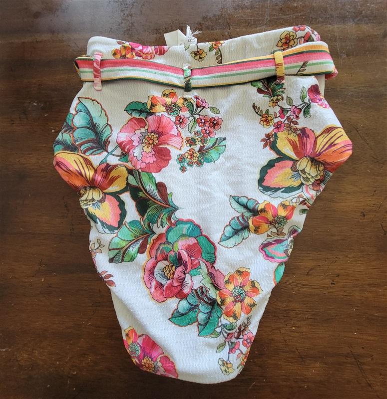 NWT Becca Virtue S Emma High Waist Belted Bikini Bottom Swimsuit 121892