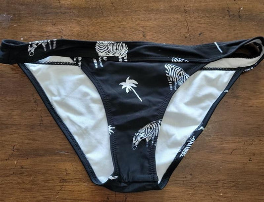 NWOT Volcom S Z is for Zebra Bikini Swim Bottom 121893