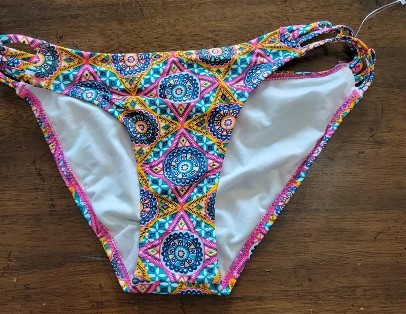 NWOT Volcom M Strappy Side Medallion Bikini Swim Bottom 121895