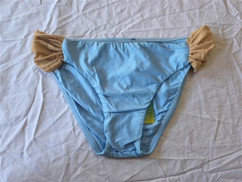 NWT Luxe By Lisa Vogel Beach Life SZ 10 Mesh Cheeky Bikini Swim Bottoms 121905