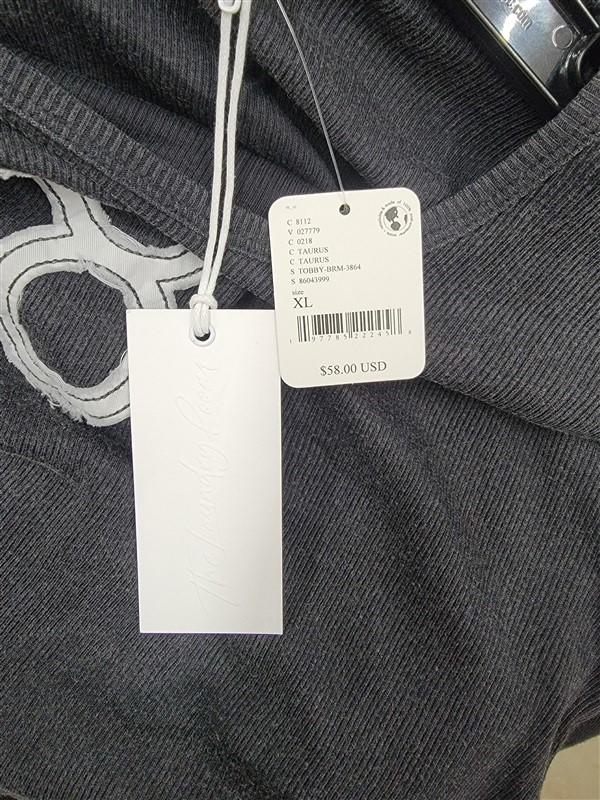 NWT Free People The Laundry Room L Taurus Stitch Applique T Shirt 121925