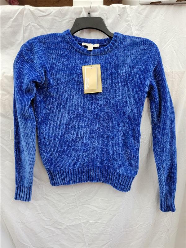 NWOT Michael Kors XS Chenille Long Sleeve Crew Neck Button Side Sweater 121926