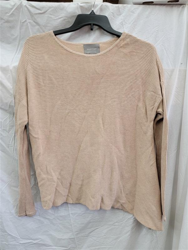 NWOT August 1 Eight M Cashmere Camel Tan Sweater Tunic Asymmetric Hem 121933