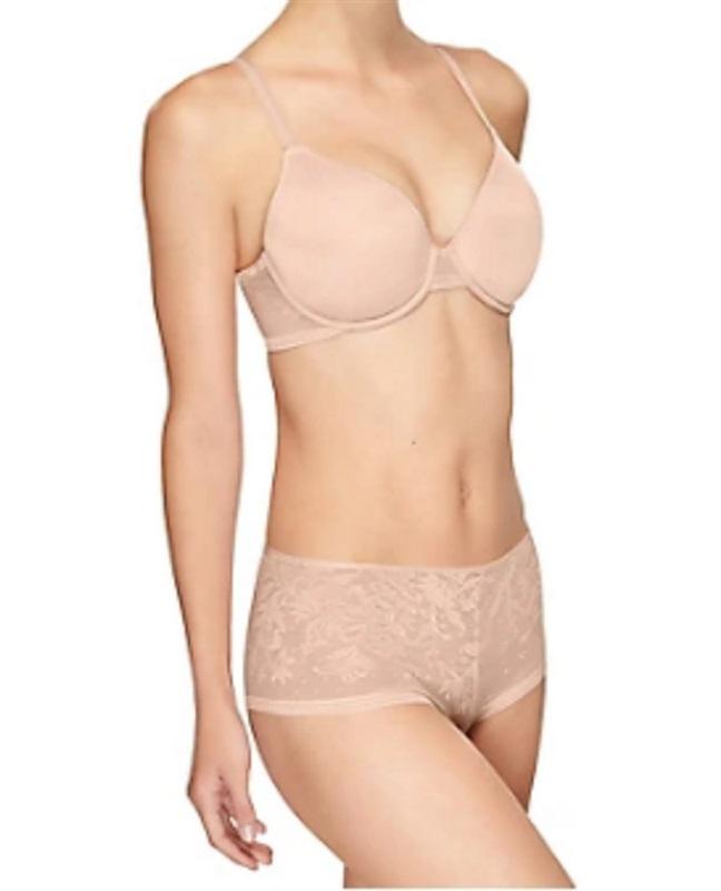 NWPT Wacoal 36DD Net Effect Underwire T-Shirt Bra 853340 Beige 121949