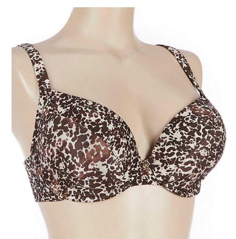 NWT Le Mystere 38DDD/F Safari Bra 9978 Animal Print T-Shirt Bra 121965