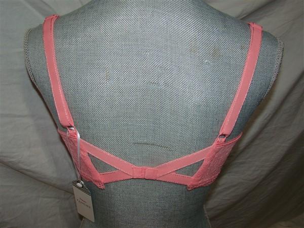 NWT Freya 34G USA Fancies Underwire Plunge Bra AA1011 Coral Lace 121973