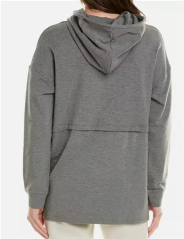 NWT Barefoot Dreams Malibu Luxe Lounge Hoodie M Gray #121981