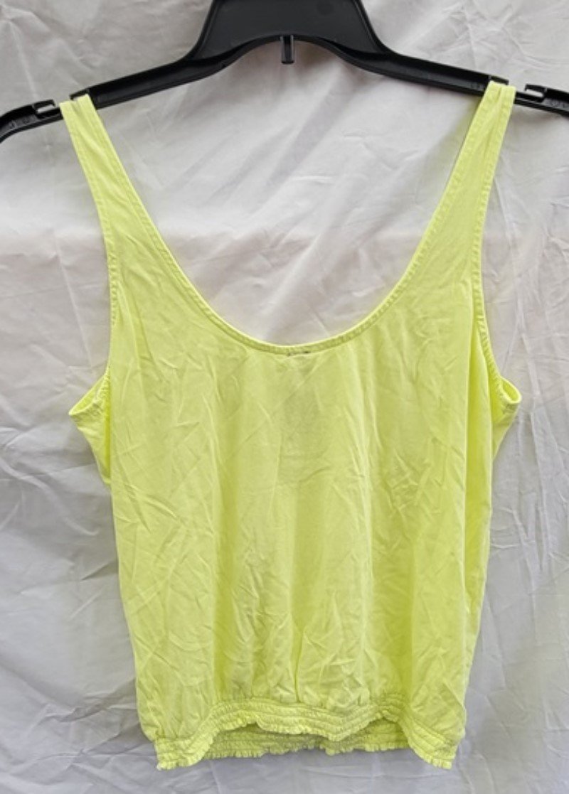 NWT Bobi M Light Weight Jersey Tank Top Zest Yellow 121985