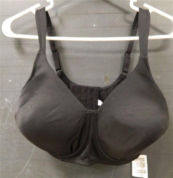 NWOT Leading Lady 48C Black Molded Lightly Padded Underwire Bra 5028 122010