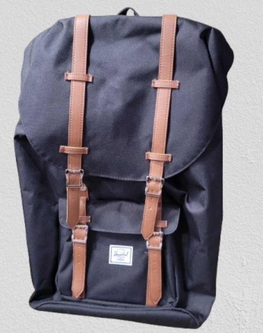 NWT Herschel Little America Heavy Weight Canvas 25L Black Backpack 122040