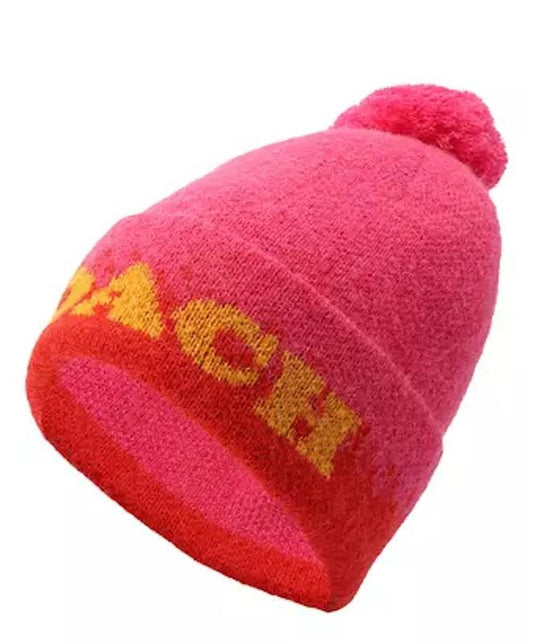 NWT Coach Color Block Pom-Pom Beanie Hat Pink 122041