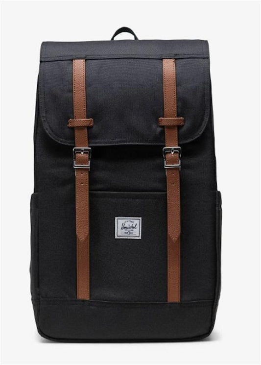 NWT Herschel Retreat Heavy Weight Canvas 19.5L Black Backpack 122044