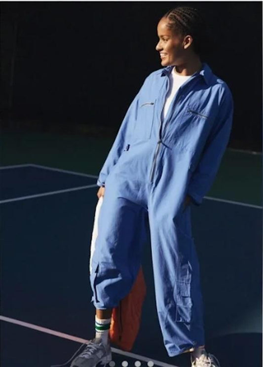 NWT Free People Mesmerize Me Coveralls Swim Club Jumpsuit 122048