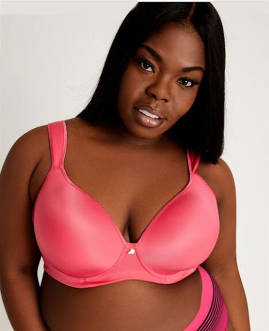 NWTD Ashley Stewart 44D Butterfly Full Coverage Pink Push up 122060