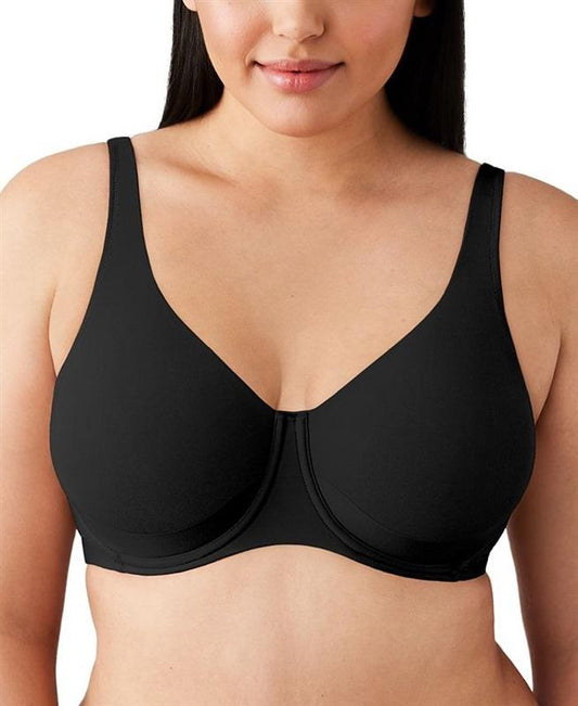 NWT Wacoal 40DD Shape Revelation Shallow Top T-Shirt Bra 855387 Black 122088