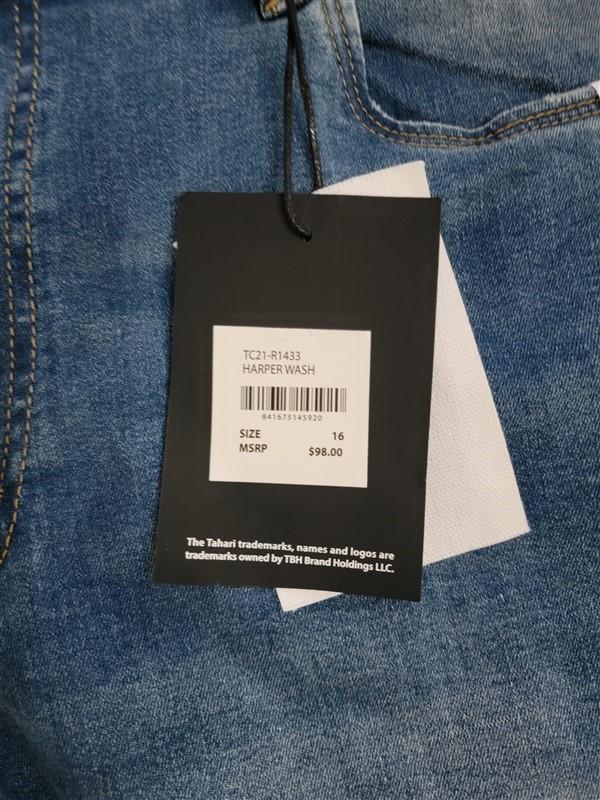 NWT Tahari 16/33 Kelly Mid Rise Skinny Jeans 122101