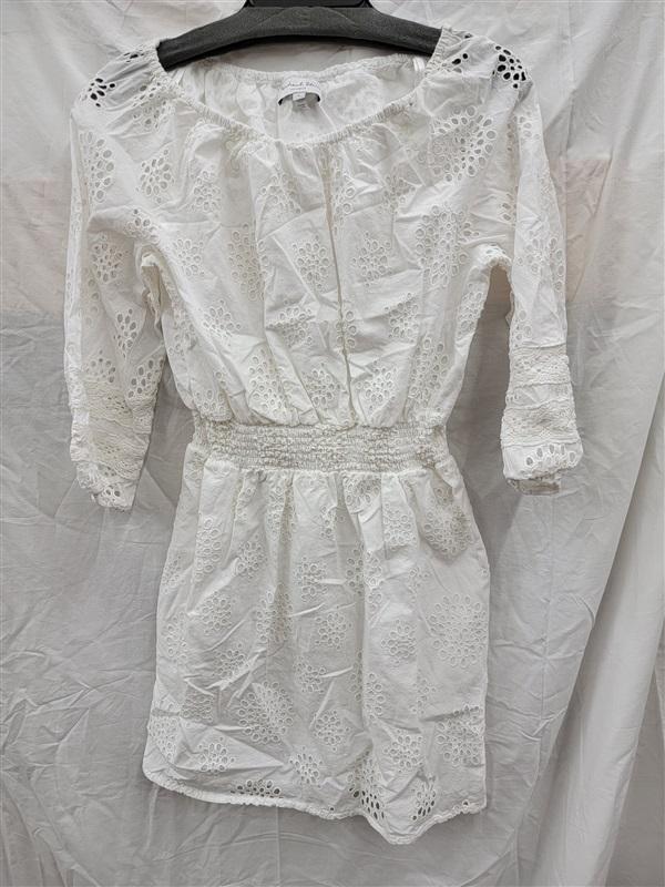 NWOT Michael Stars S Alessandra Off Shoulder Cotton Minidress White 122105