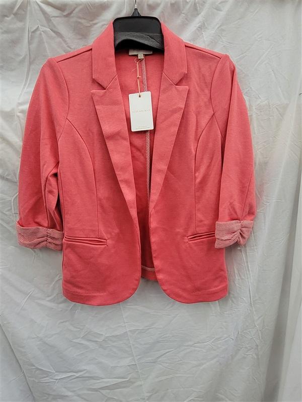 NWT Skies are Blue XS Asa Knit Blazer Jacket Coral 122121