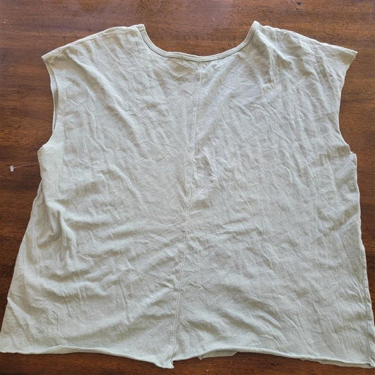 NWOT Project Social T Small Green 1990'S Type Baby Crop Muscle T Shirt 122134