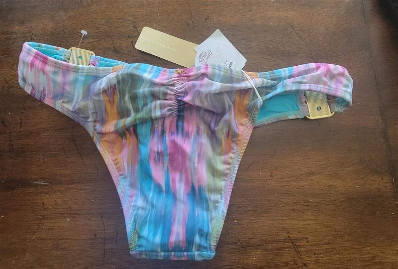 NWT Pilyq PQ L Romano Watercolor Stripe Basic Teeny Bottom 122137