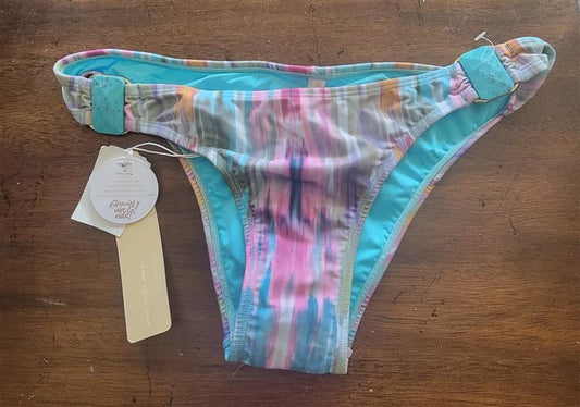 NWT Pilyq PQ L Romano Watercolor Stripe Basic Teeny Bottom 122137
