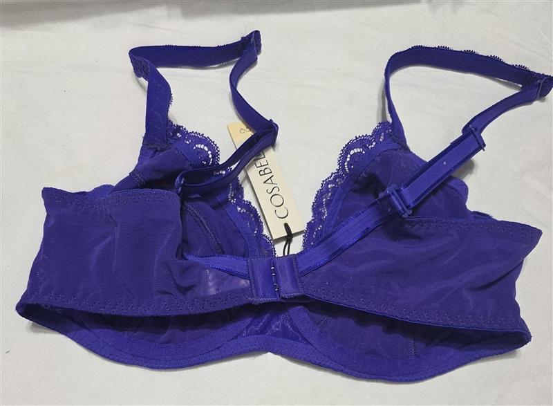 NWT Cosabella 34E Never Say Never Side Support Bra 1138 Violet Purple 122141