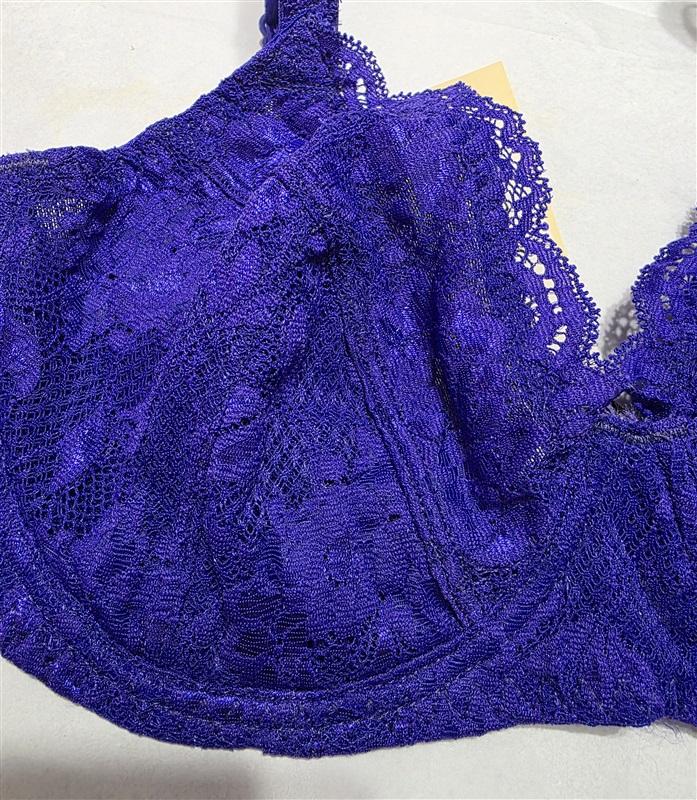 NWT Cosabella 34E Never Say Never Side Support Bra 1138 Violet Purple 122141