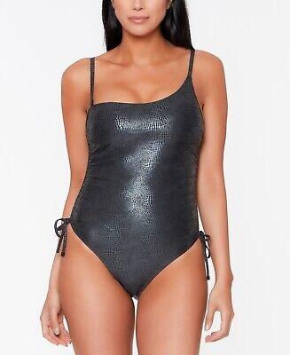 NWOT Bar III XS 1 Shoulder Snakeskin 1PC Swimsuit 116359