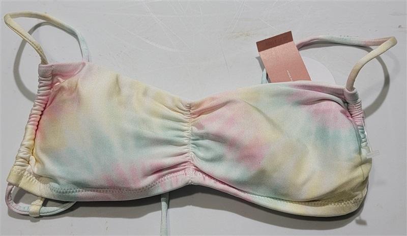 NWT Pilyq UTO Luna S Ruched Scoop Utopia Bikini Swim Top 122253