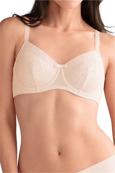 NWT Amoena Fiona 36C Padded Wire-Free Bra Lt Rose 122259