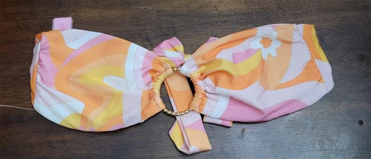 NWOT FunBoy Barbie Ring Bandeau Bikini Swim Top 122265