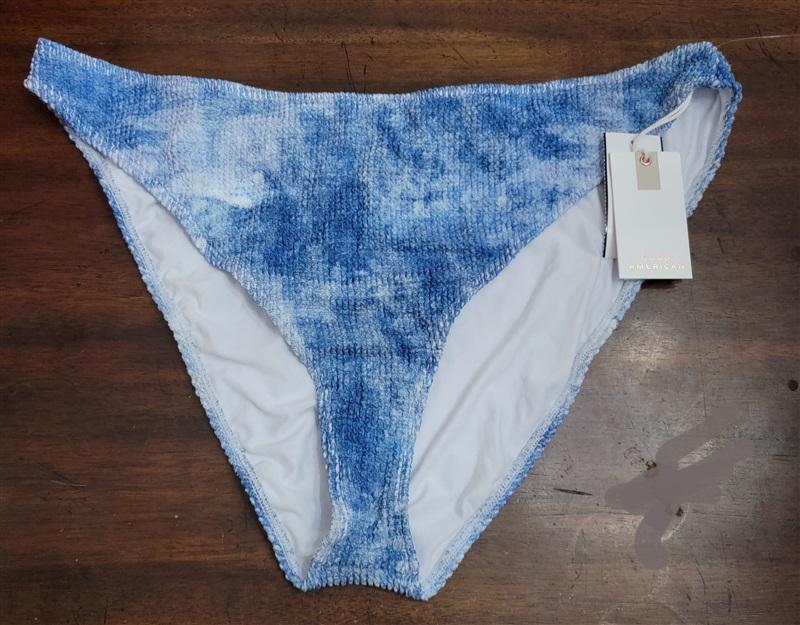 NWOT Good American sz 4X Always Fits Good Bikini Bottom Blue Tie Dye 122268