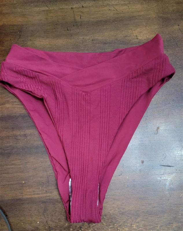 NWOT L*Space S Nancy Lee Bottom Bitsy Bikini Swimsuit Wine 122277