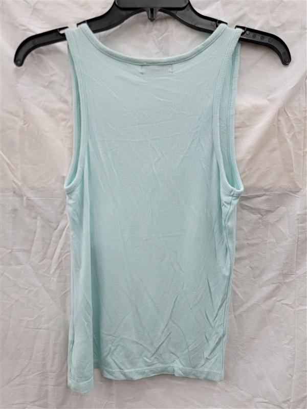 NWOT Talentless M Ribbed Scoop Neck Turquoise Tank Top 121992