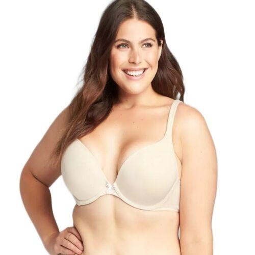 NWPT Cacique 38DDD Cotton Lightly Lined Full White T-Shirt Bra 122338