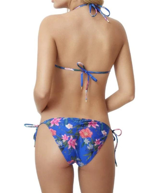 NWOT Pilyq PQ M Boca Tropical Tie Tassel Side Teeny Bikini Bottoms 122339