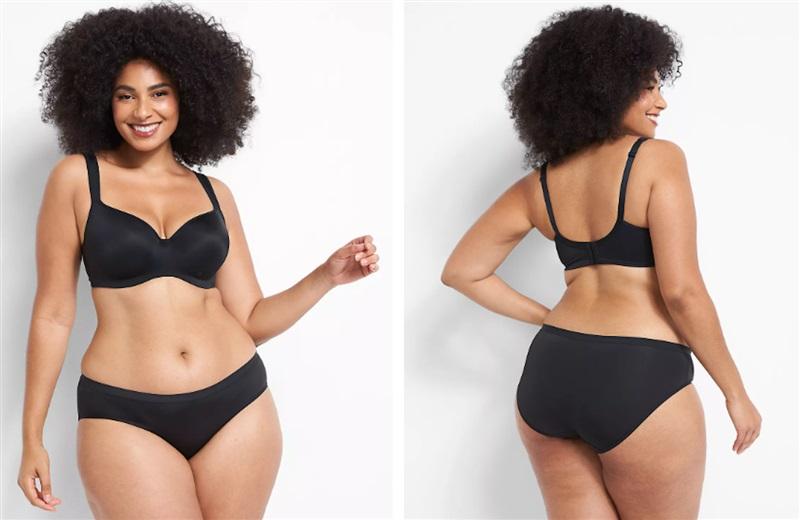 NWPT Cacique 42F Smooth Lightly Lined Balconette Bra Black 122346