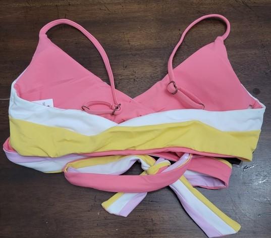 NWOT Becca Virtue S Color Code Wrap Bikini Swim TOp 122392