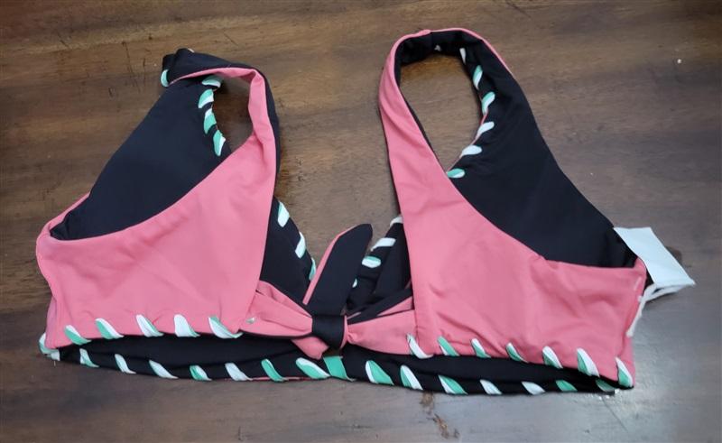 NWOT Becca Camille S Reversible Keyhole Scoop Neck Bikini Swim Top 122397