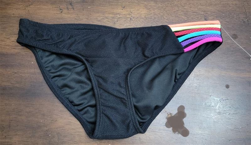 NWOT Peixoto 14 Girls Rainbow Side Stripe Bikini Swim Bottom #122405