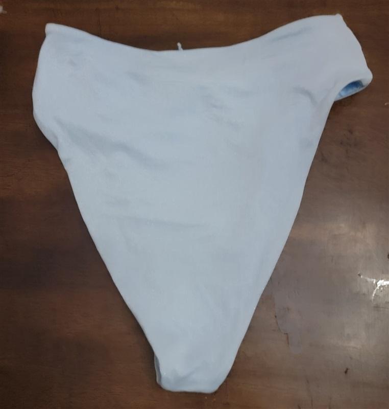 NWOTD L*Space M Shimmer Nancy Lee Bottom Bitsy Bikini Swimsuit Blue 122407