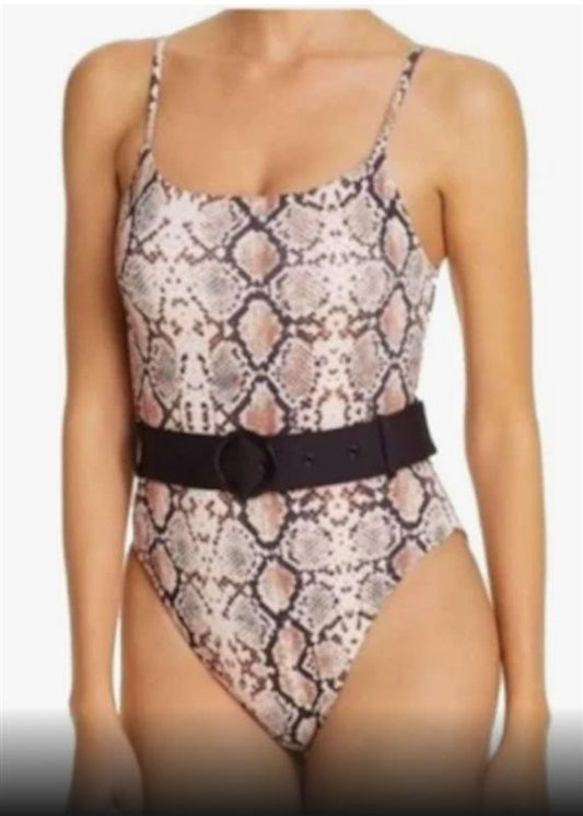 NWTD Aqua Swim S Snake Print One Piece Swimsuit 122416