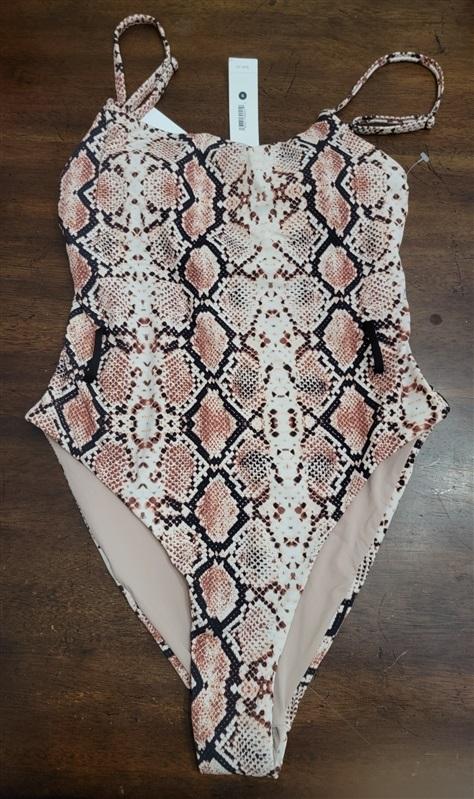 NWTD Aqua Swim S Snake Print One Piece Swimsuit 122416