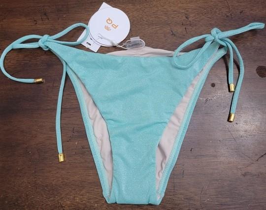 NWT Pilyq PQ L Div Glitter Tie Side Teeny Green 122419