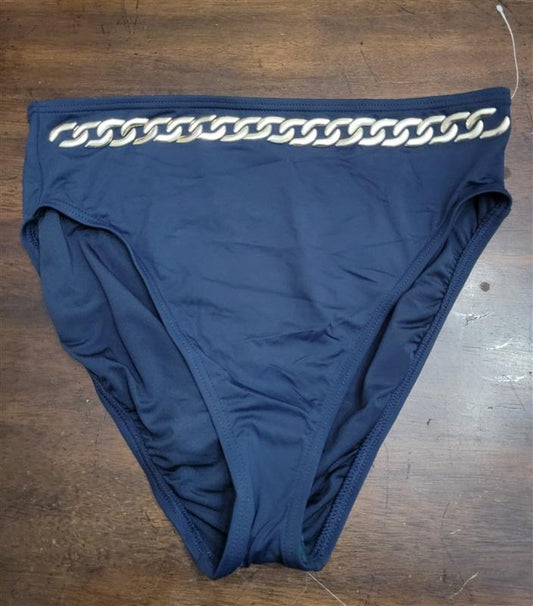 NWOT Michael Kors LG High-Waist Chain Bikini Swim Bottom 122430